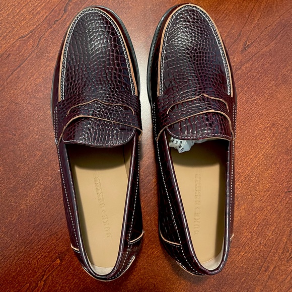 New/Never worn Duke and Dexter WILDE croc penny loafers - Picture 5 of 6